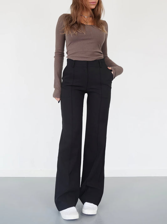 EVA | BROEK MET WIJDE PIJPEN